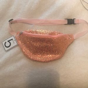 Pink glittery fanny pack